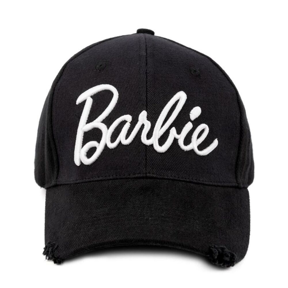 Barbie Womens/Ladies Embroidered Logo Cap / Black/White
